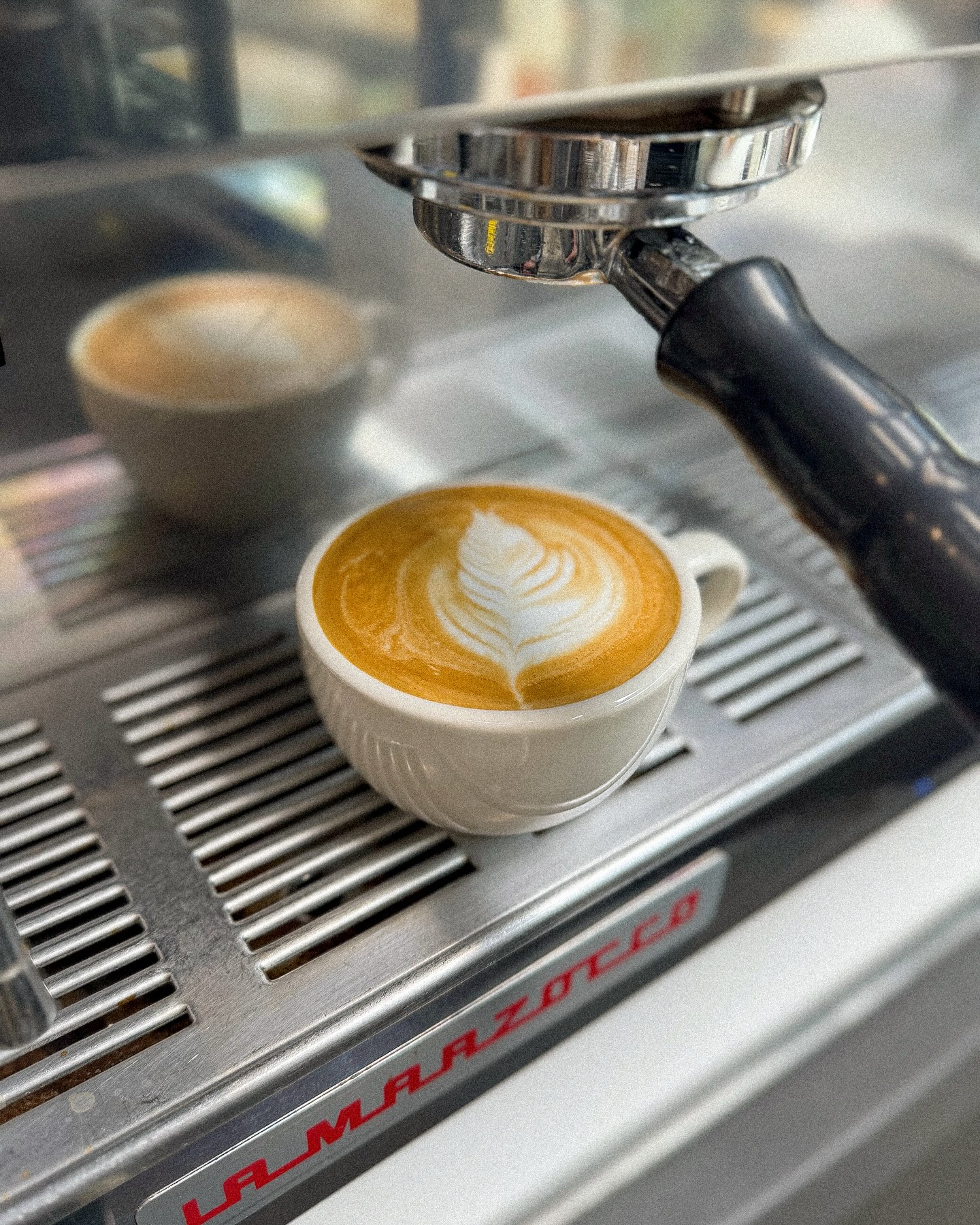 Fresh espresso at A&A Croissant